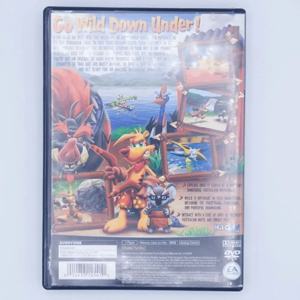 Playstation 2 TY the Tasmanian Tiger (Tested)
